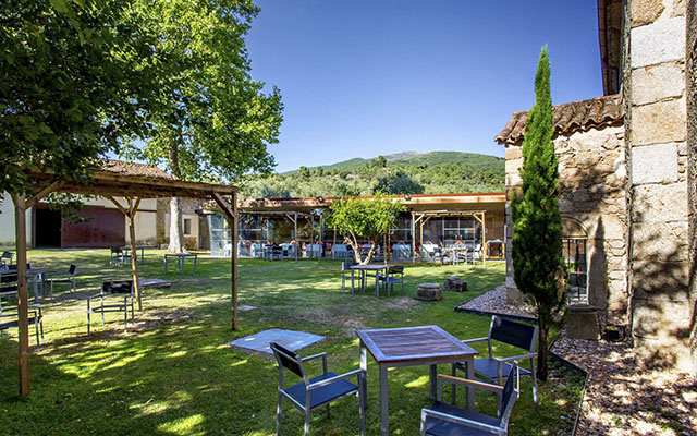 terraza en la sierra de Gata